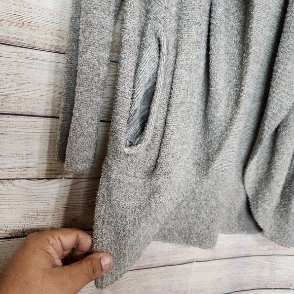 Barefoot Dreams Size Medium CozyChic Lite Style 452  Circle Cardigan Brown - Picture 6 of 16